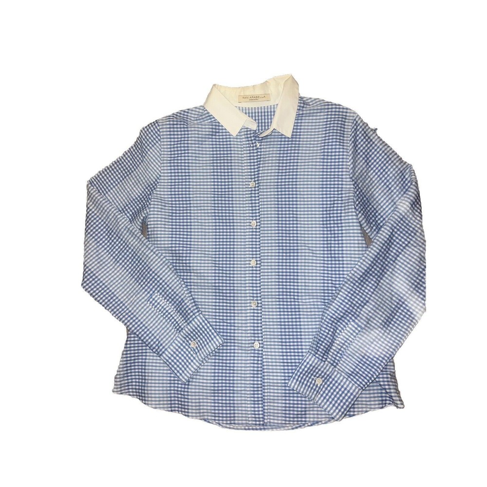 Rani Arabella Gingham Button Down Shirt Size Large